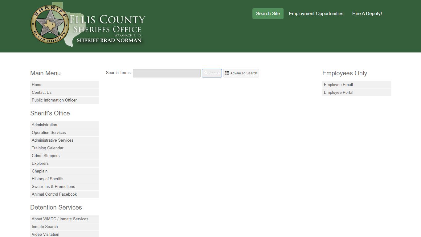 Search Site - Ellis County Sheriff